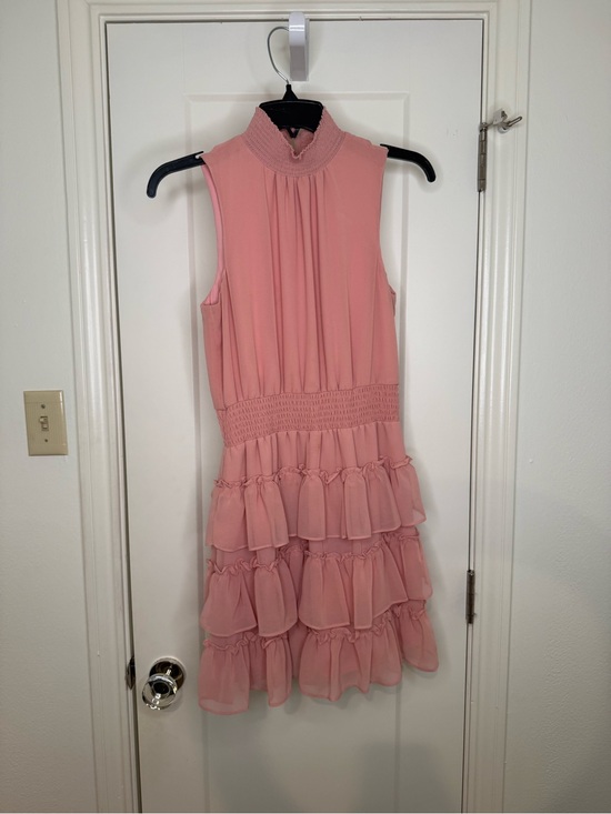 1. State Dresses & Skirts - 1. State Blush Pink Smocked Ruffle Dress